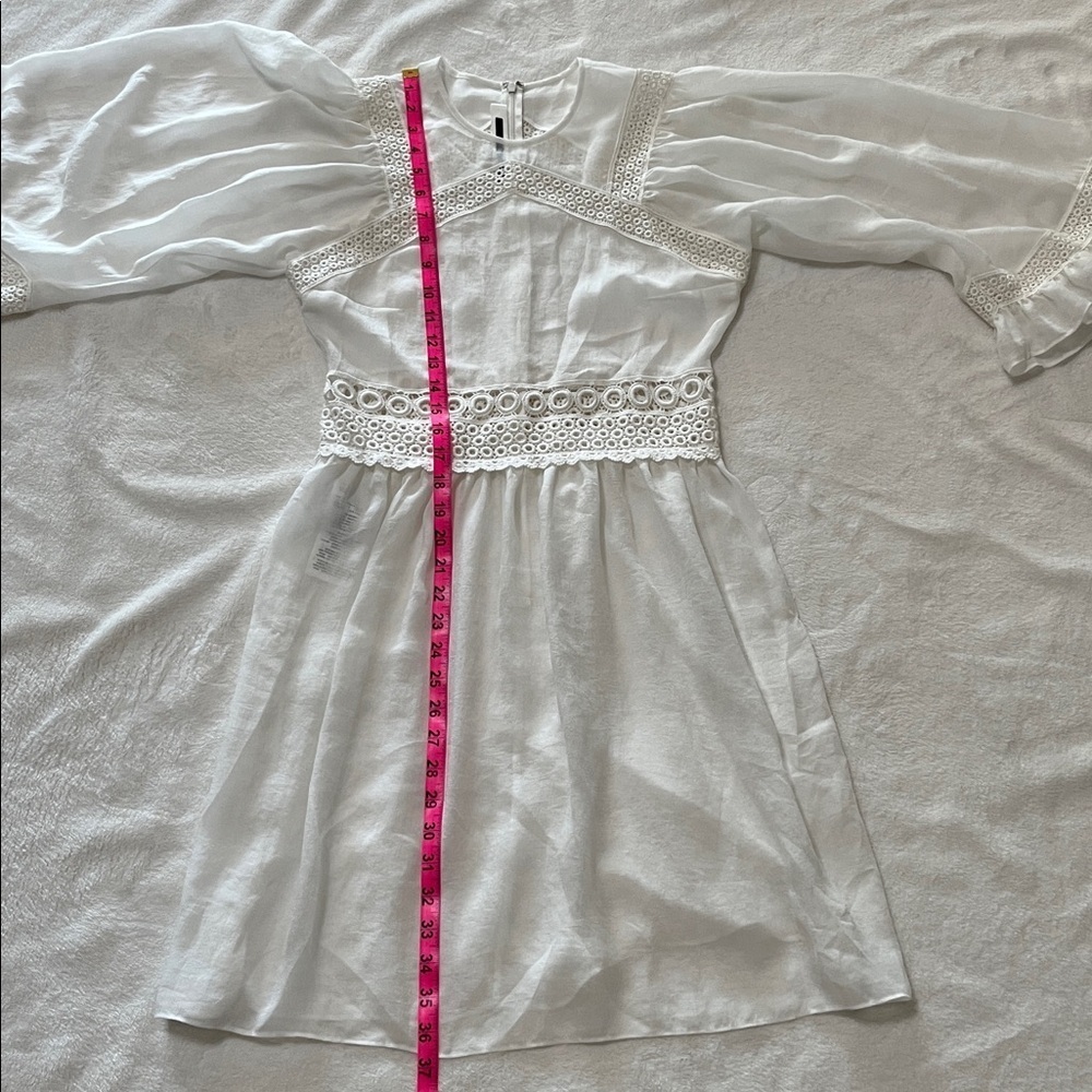 McQ by Alexander McQueen White Lace Dress IT 40 - Picture 8 of 9